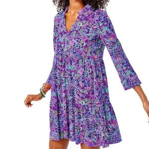 Lilly Pulitzer Alaina dress xxl. Bright purple and festive!